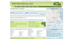 Desktop Screenshot of aberdeenmenus.com